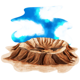 The barringer meteor crater vector