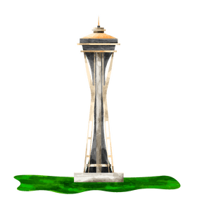 The space needle clipart