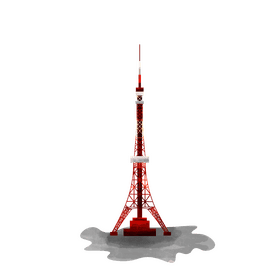 Tokyo tower clipart
