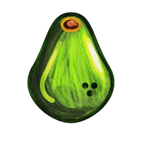 Avocado clipart