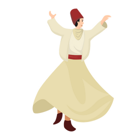 Whirling dervishes clipart