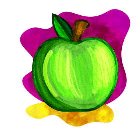 Green apple vector