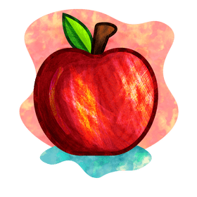 Red apple vector