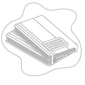 Note book black and white clipart