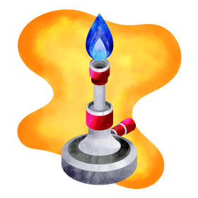 Bunsen burner vector