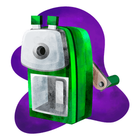 Manual sharpener vector