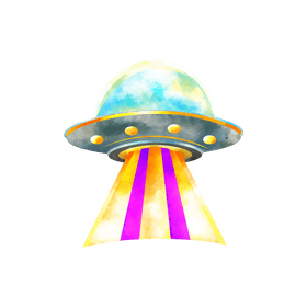 Alien spaceship clipart