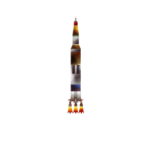 Baseline rocket clipart