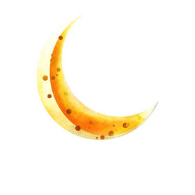 Crescent moon clipart