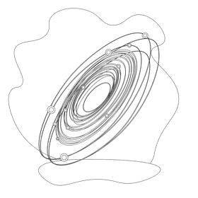 Galaxy black and white clipart