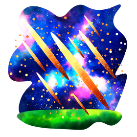 Meteor shower vector