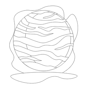 Neptune black and white clipart