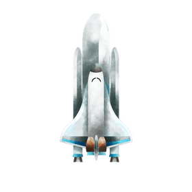 Space shuttle clipart