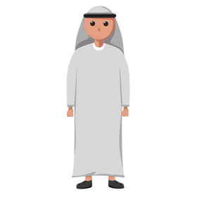 UAE traditional dress clipart