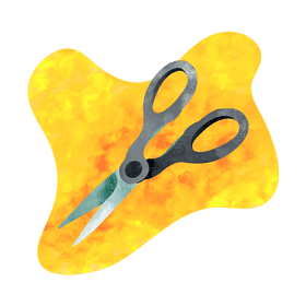 Kitchen scissors vector