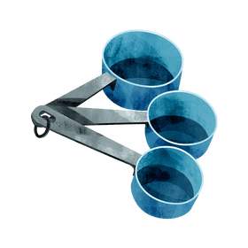 Measuring spoons clipart