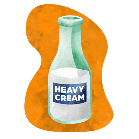 Heavy cream vector