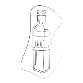 Oil black and white clipart