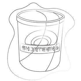 Shortening black and white clipart