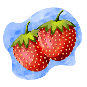 Strawberries vector