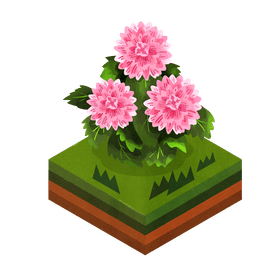 Dahlia flower clipart