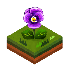 Pansy flower clipart