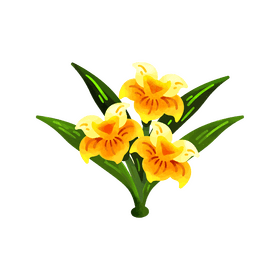 Daffodil flower clipart