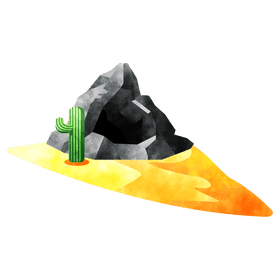 Desert cave clipart