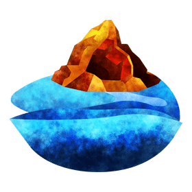 Sea cave clipart