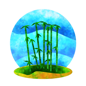 Bamboo tree vector