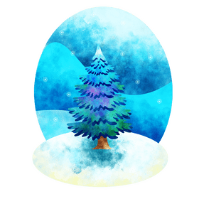 Blue spruce vector