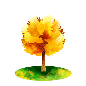 Mimosa tree clipart