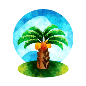 Oil palm vector