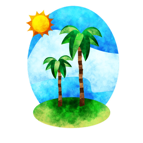 Palm tree vector