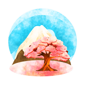 Sakura tree vector