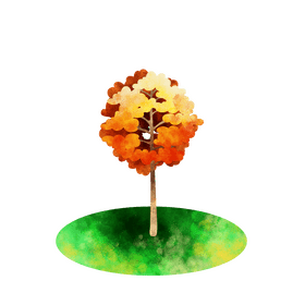 Sugar maple tree clipart
