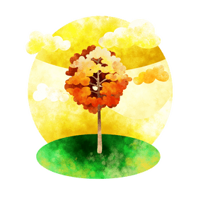 Sugar maple tree vector
