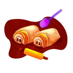 Pain au chocolat vector