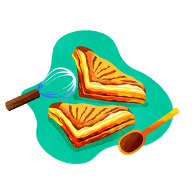 Turnover pastry vector