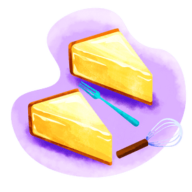 Cheese cake vector