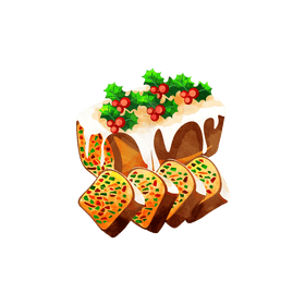 Fruit cake clipart