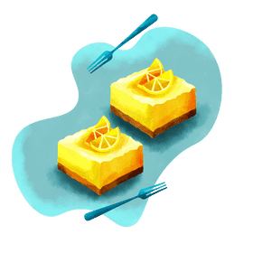 Lemon squares vector