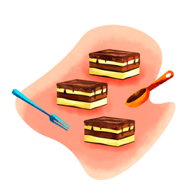 Opera cake vector