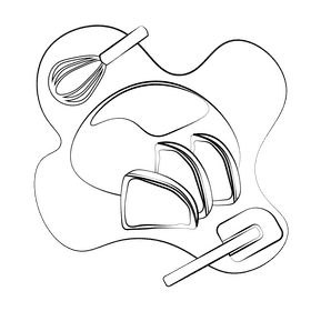 Parrozzo black and white clipart