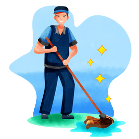 Janitor vector