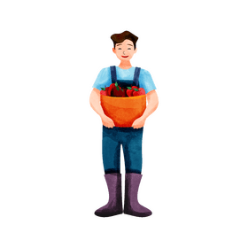 Orchard farmer clipart