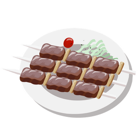 Shashlik kebab clipart