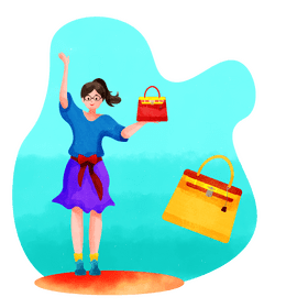 Bag designer vector
