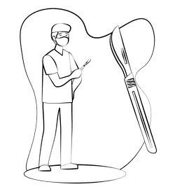 Coroner black and white clipart