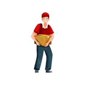 Delivery man clipart